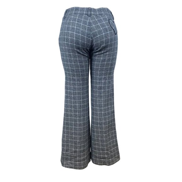 Juicy Couture Women's Black & White Plaid Flared Pants Excellent Size 28 - Picture 3 of 9